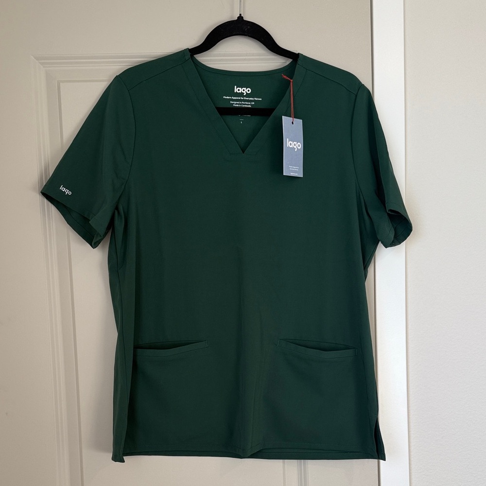 Forest Green Women's Scrub Top